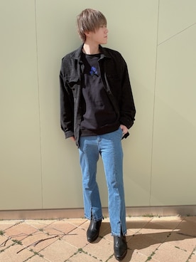 「endevice（エンデヴァイス）のアイテム（シューズ）」を使った、MASAYA    さん（メンズ・177cm）の春コーディネート