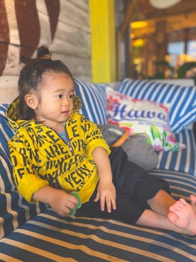 「bobochoses」｜「アイテム（ジャケット/アウター）」を使った、TIGさん（キッズ・80cm）の秋コーディネート