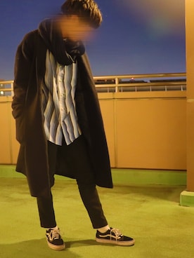 「SENSE OF PLACE by URBAN RESEAR」｜「アイテム（その他アウター）」を使った、ゆやさん（メンズ・172cm）の冬コーディネート