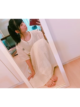 「DARIO（ダリオ）のアイテム」を使った、古川未鈴さん（レディース・165cm）の秋コーディネート