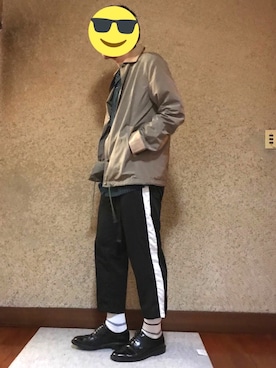 「CASPER JOHN（キャスパージョン）のアイテム（その他アウター）」を使った、shu_heyさん（メンズ・171cm）の秋コーディネート