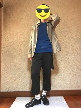 「CASPER JOHN（キャスパージョン）のアイテム（その他アウター）」を使った、shu_heyさん（メンズ・171cm）の秋コーディネート