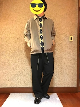 「CASPER JOHN（キャスパージョン）のアイテム（その他アウター）」を使った、shu_heyさん（メンズ・171cm）の秋コーディネート