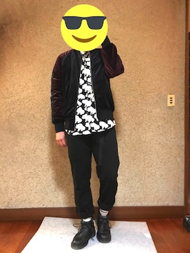「rovtski」｜「アイテム（ブルゾン）」を使った、shu_heyさん（メンズ・171cm）の秋コーディネート