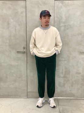 「MONKEY TIME（モンキータイム）のアイテム（スウェット）」を使った、Seitaroさん（メンズ・173cm）の秋コーディネート