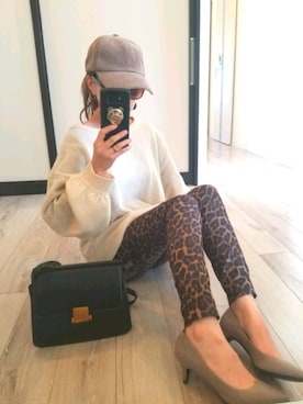 「リエディ」｜「アイテム（帽子）」を使った、miisaaa38さん（レディース・157cm）の秋コーディネート