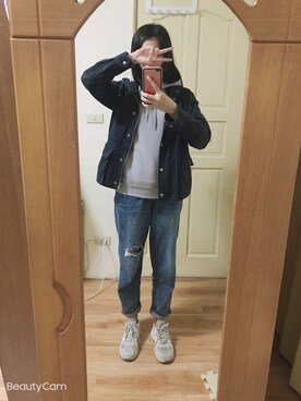 「日常」｜「アイテム（その他シューズ）」を使った、明日奈さん（レディース・165cm）の秋コーディネート
