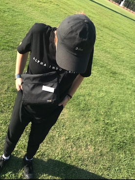 「Alpha Industries（アルファインダストリーズ）のアイテム（トップス）」を使った、ユヅキさん（レディース・158cm）の秋コーディネート