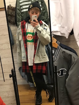 「SELECT.（セレクト）のアイテム（ジャケット/アウター）」を使った、KEETOさん（メンズ・162cm）の冬コーディネート