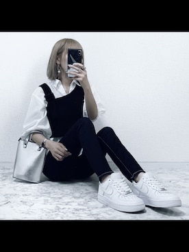 「ナイキスニーカー」｜「アイテム（ハンドバッグ）」を使った、𝙷𝙰𝙽𝙰𝙺𝙸𝚈𝚄𝙺𝙾さん（レディース・157cm）の夏コーディネート