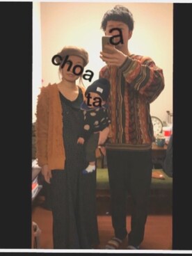 「LEPSIM（レプシィム）のアイテム（つなぎ/オールインワン）」を使った、choaさん（レディース・154cm）の冬コーディネート