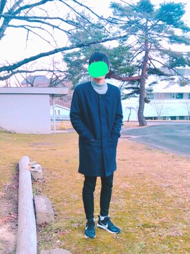 「寒いです」｜べべべさん（メンズ・174cm）の冬コーディネート