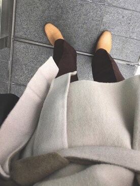 「Mila Owen（ミラオーウェン）のアイテム（ノーカラージャケット）」を使った、ayaさん（レディース・157cm）の秋コーディネート