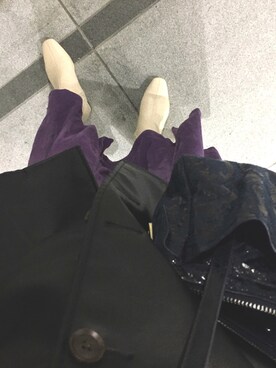 「A part by（アパートバイ）のアイテム（その他アウター）」を使った、ayaさん（レディース・157cm）の春コーディネート
