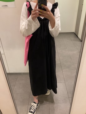 「チャックテイラー」｜「アイテム（ワンピース/ドレス）」を使った、ayaさん（レディース・157cm）の夏コーディネート