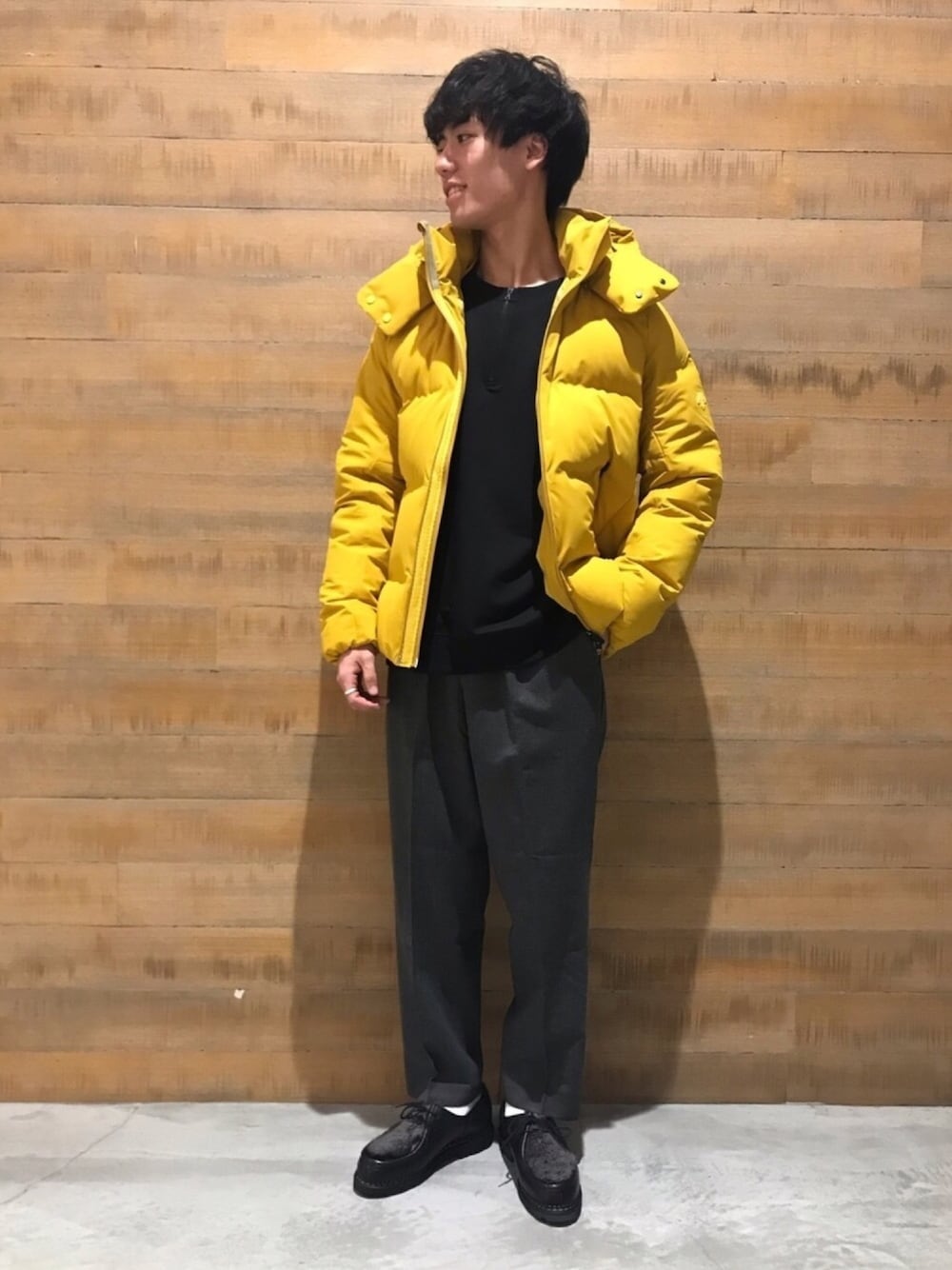 「Bshop、Bshopみなとみらい店、DESCENTE ALLTERRAIN、Handvaerk、cellar door、Paraboot、大人カジュアル、冬コーデ」｜「handvaerkの【handvaerk】ハーフジップスウェット MEN（スウェット、ブラック系）」を使った、hagiwaraさん（メンズ・177cm）の秋コーディネートの1枚目の写真