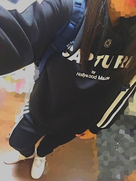 「JK」｜「アイテム（パーカー）」を使った、kaedeさん（レディース・156cm）の春コーディネート