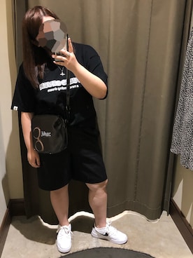 「airforce1」｜「アイテム（アクセサリー）」を使った、kaedeさん（レディース・156cm）の夏コーディネート