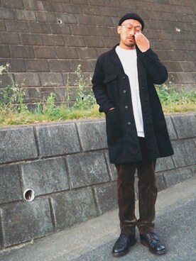 「AURALEE」｜チノパンマンさん（メンズ・164cm）の秋コーディネート