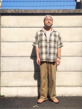 「N.HOOLYWOOD」｜「アイテム（その他）」を使った、チノパンマンさん（メンズ・164cm）の夏コーディネート
