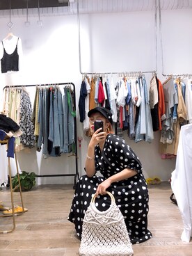 「アイテム（シャツワンピース）」を使った、吃妖怪的小孩さん（レディース・158cm・20代）の春コーディネート