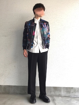 「Paul Smith（ポールスミス）のアイテム（ブルゾン）」を使った、みぶきちさん（メンズ・170cm）の春コーディネート