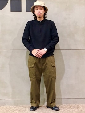 「Champion（チャンピオン）のアイテム（帽子）」を使った、ichishouさん（メンズ・174cm）の秋コーディネート