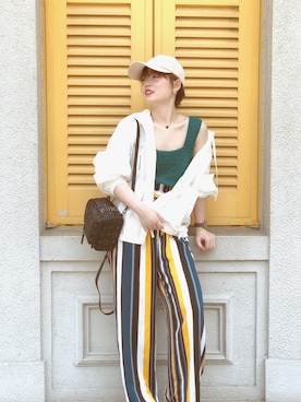 「travel」｜「アイテム（ジャケット/アウター）」を使った、ZY   J🙃anne さん（レディース・155cm）の春コーディネート