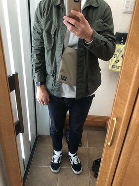 スルメイカさん（メンズ・177cm）の春コーディネート