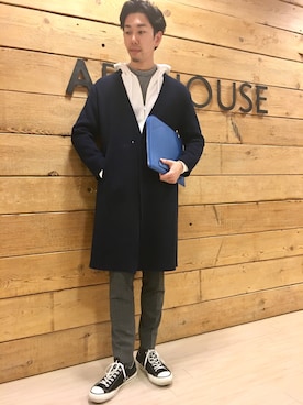 ONDAさん（メンズ・183cm）の冬コーディネート