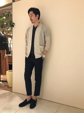 「※RECENCY OF MINE（リーセンシィ オブ マイン）のアイテム」を使った、ONDAさん（メンズ・183cm）の夏コーディネート