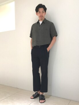 「MYSELF ABAHOUSE」｜ONDAさん（メンズ・183cm）の夏コーディネート