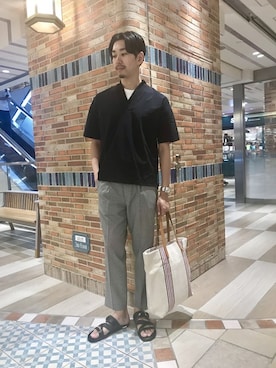 「STEVE MONO」｜ONDAさん（メンズ・183cm）の夏コーディネート