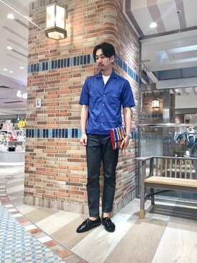 「STEVE MONO」｜ONDAさん（メンズ・183cm）の夏コーディネート
