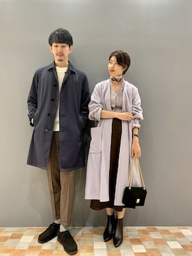 「lideal（リデアル）のアイテム」を使った、ONDAさん（メンズ・183cm）の秋コーディネート