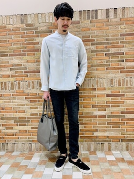 「SLACK FOOTWEAR（スラックフットウェア）のアイテム」を使った、ONDAさん（メンズ・183cm）の春コーディネート