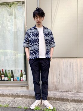 「PHILIPPE AUDIBERT（フィリップ オーディベール）のアイテム」を使った、ONDAさん（メンズ・183cm）の春コーディネート