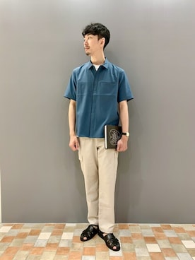 「螟上さ繝ｼ繝・」｜ONDAさん（メンズ・183cm）の夏コーディネート