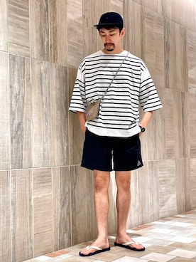 「MYSELF ABAHOUSE」｜ONDAさん（メンズ・183cm）の夏コーディネート