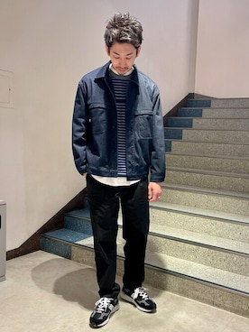 「lideal（リデアル）のアイテム（ジャケット/アウター）」を使った、ONDAさん（メンズ・183cm）の冬コーディネート