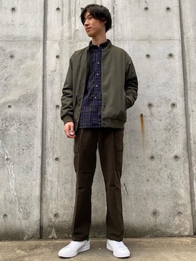 「一押しのアウタースタイル」｜「アイテム（ブルゾン）」を使った、morita_tさん（メンズ・177cm）の秋コーディネート