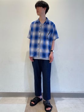 「PENDLETON（ペンドルトン）のアイテム（トップス）」を使った、morita_tさん（メンズ・177cm）の春コーディネート