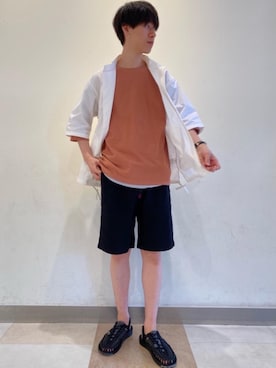 「green label relaxing（グリーンレーベルリラクシング）のアイテム（タンクトップ）」を使った、morita_tさん（メンズ・177cm）の春コーディネート