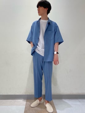 「green label relaxing（グリーンレーベルリラクシング）のアイテム（アクセサリー）」を使った、morita_tさん（メンズ・177cm）の春コーディネート