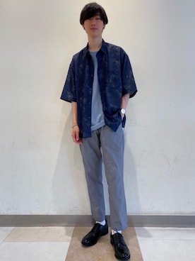 「☆柄シャツ」｜morita_tさん（メンズ・177cm）の夏コーディネート