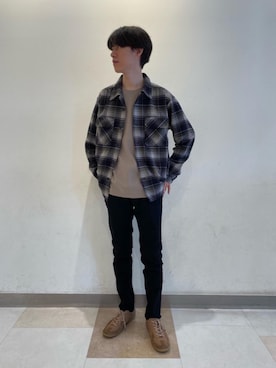 「PENDLETON（ペンドルトン）のアイテム（トップス）」を使った、morita_tさん（メンズ・177cm）の夏コーディネート