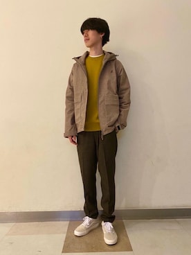 「Gramicci（グラミチ）のアイテム（ブルゾン）」を使った、morita_tさん（メンズ・177cm）の秋コーディネート