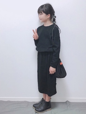 「ラブアンドピース2020」｜「アイテム（ブーツ）」を使った、M&Kさん（キッズ・130cm）の秋コーディネート