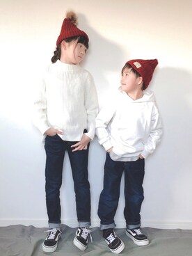 M&Kさん（キッズ・110cm）の秋コーディネート