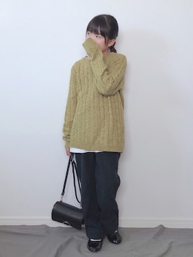 「Re:make（リメイク）のアイテム」を使った、M&Kさん（キッズ・131cm）の秋コーディネート